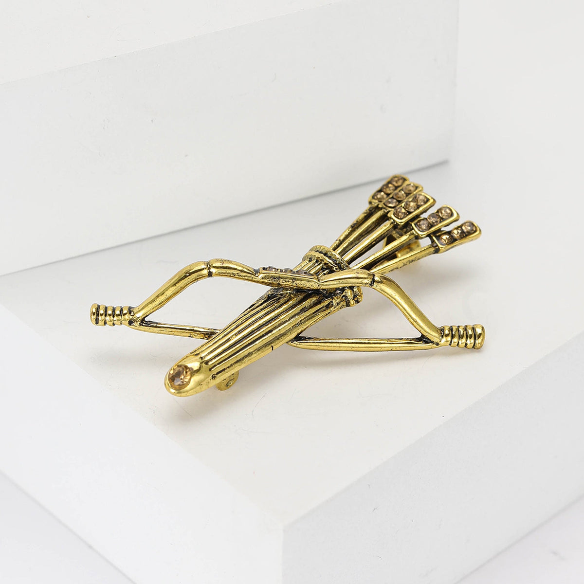 Bow and Arrow  Alloy Rhinestone Brooch PA5764