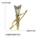 Bow and Arrow  Alloy Rhinestone Brooch PA5764