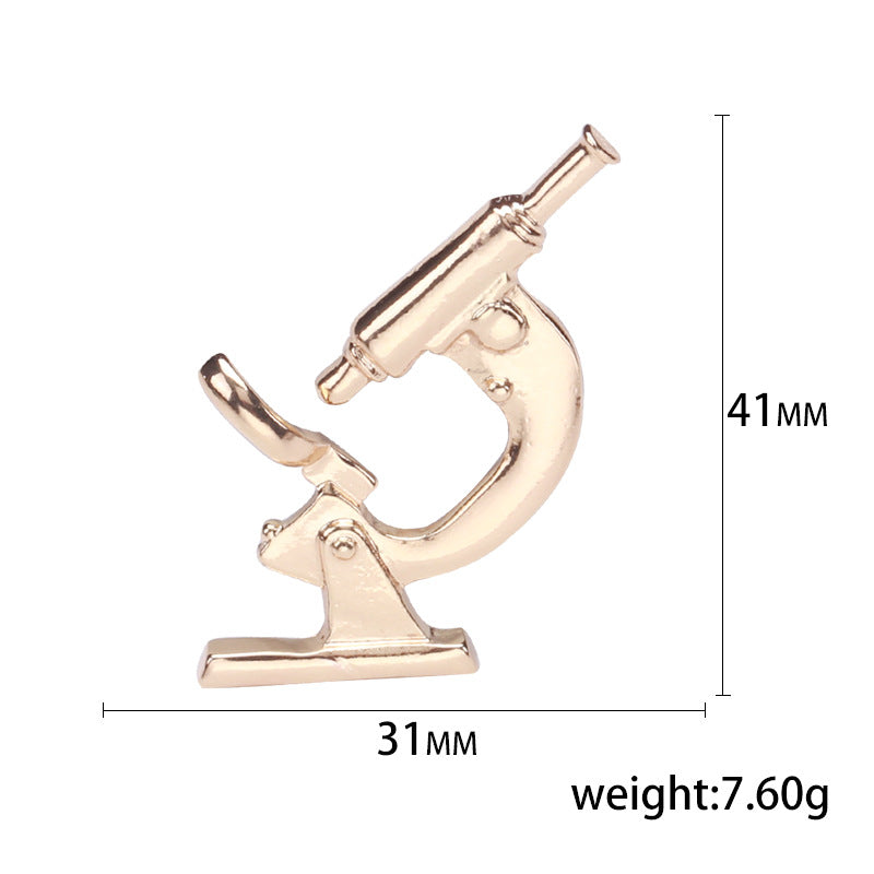 Microscope  Alloy Rhinestone Brooch PA5771