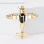 Aircraft  Alloy Rhinestone Brooch PA5772