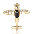 Aircraft  Alloy Rhinestone Brooch PA5772