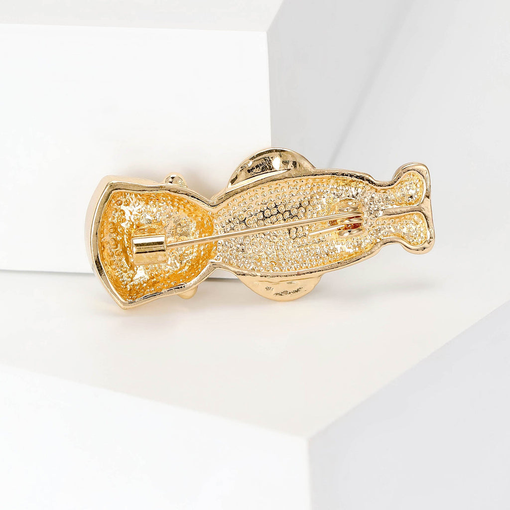 Doctor Alloy Rhinestone Brooch PA5773