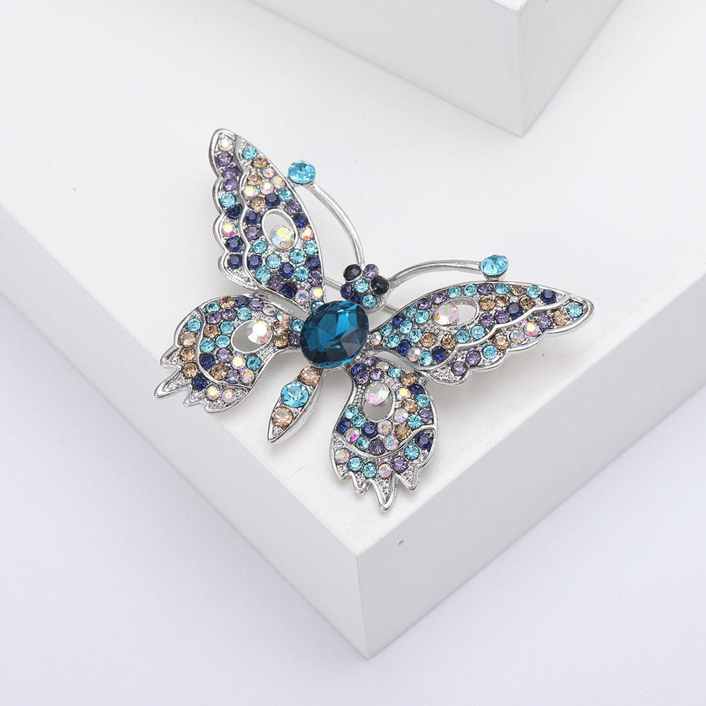 Butterfly  Alloy Rhinestone Brooch PA5774