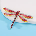 Dragonfly Alloy Rhinestone Brooch PA5779