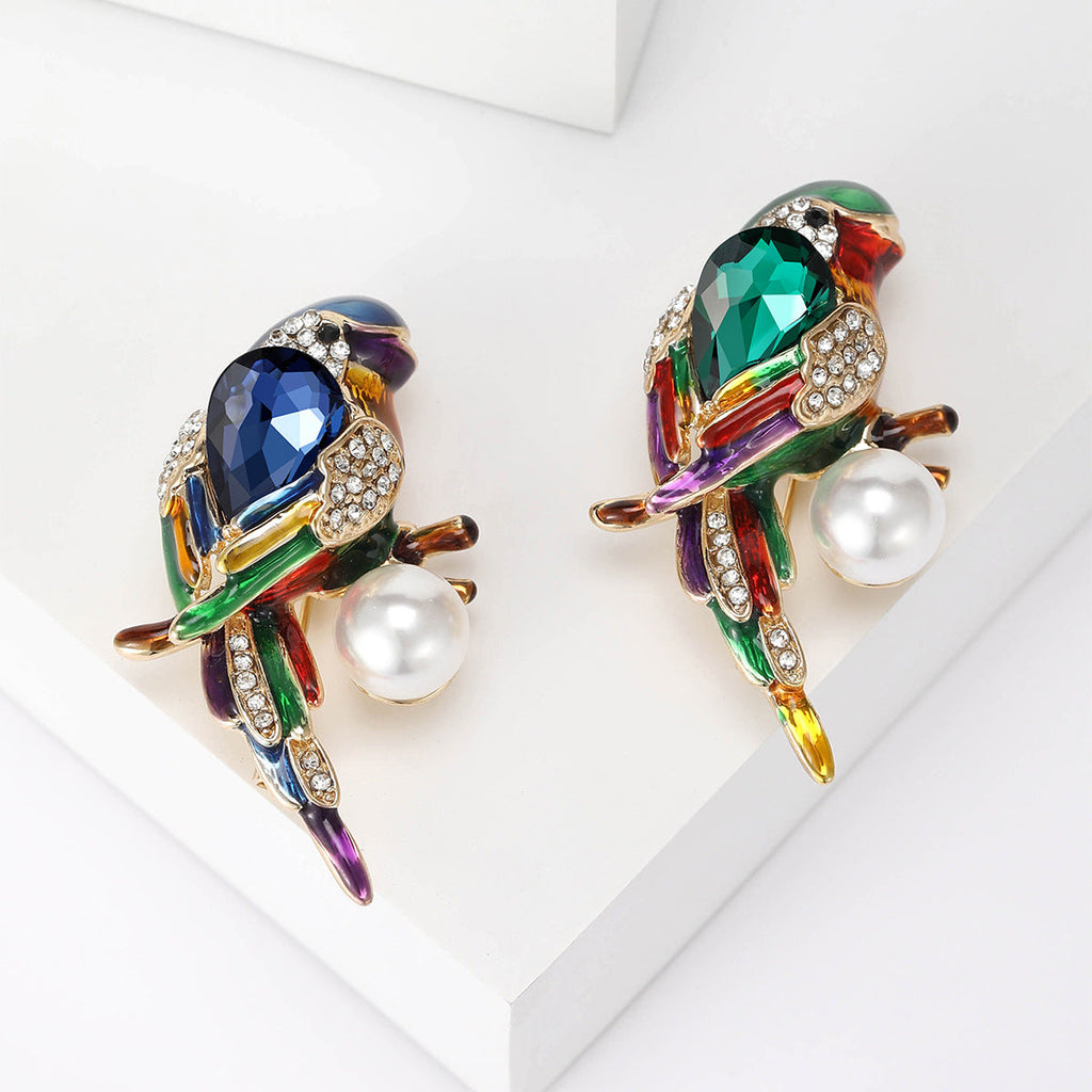 Thrush Crystal Alloy Rhinestone  Brooch PA5780