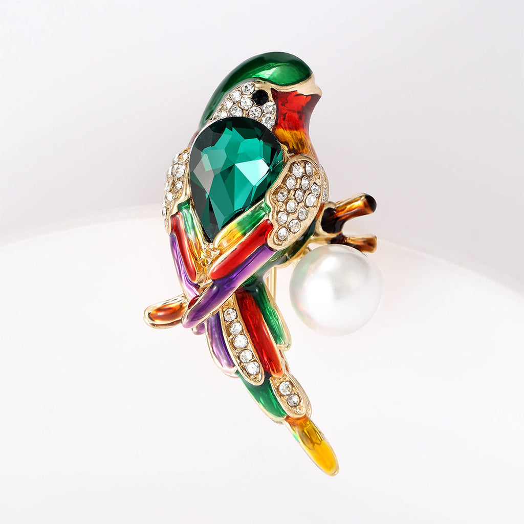 Thrush Crystal Alloy Rhinestone  Brooch PA5780