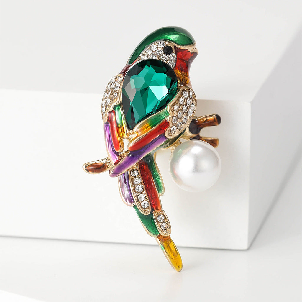 Thrush Crystal Alloy Rhinestone  Brooch PA5780
