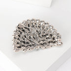 Peacock Spreading its Tail Alloy Rhinestone Brooch PA5781