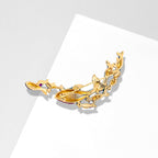 Blue Whale Alloy Rhinestone Brooch PA5788