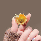 Sunflower Alloy Rhinestone Brooch PA5791