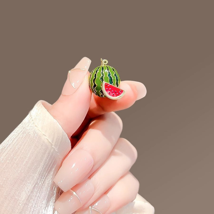 Watermelon Alloy Rhinestone Brooch PA5795