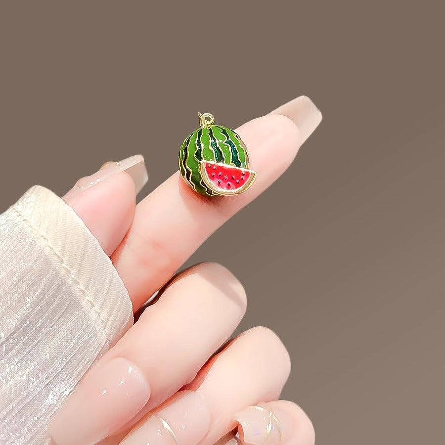 Watermelon Alloy Rhinestone Brooch PA5795