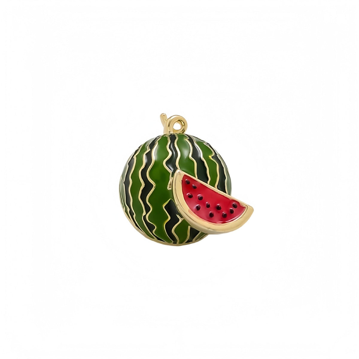 Watermelon Alloy Rhinestone Brooch PA5795