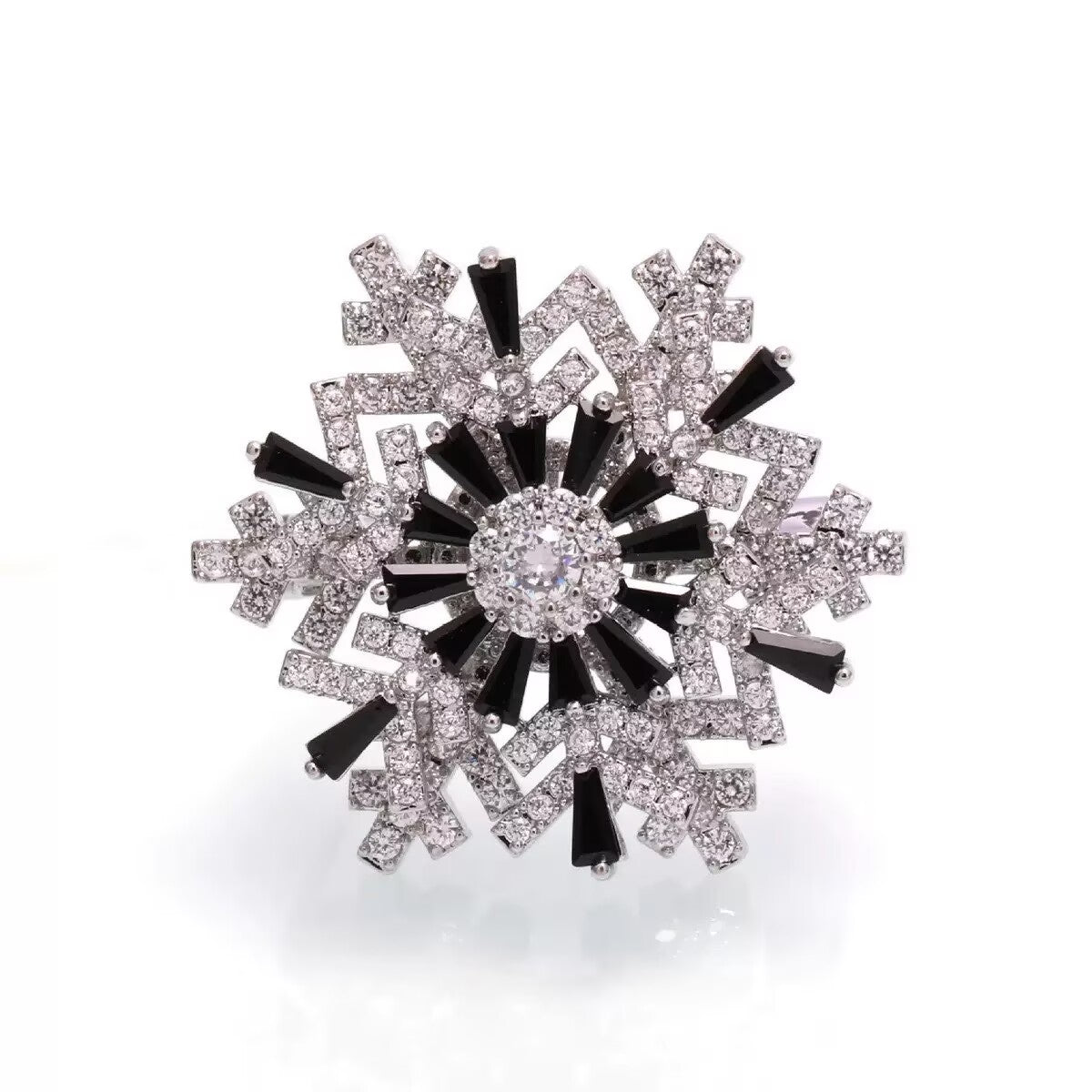 Snowflake Alloy Rhinestone Brooch PA5798