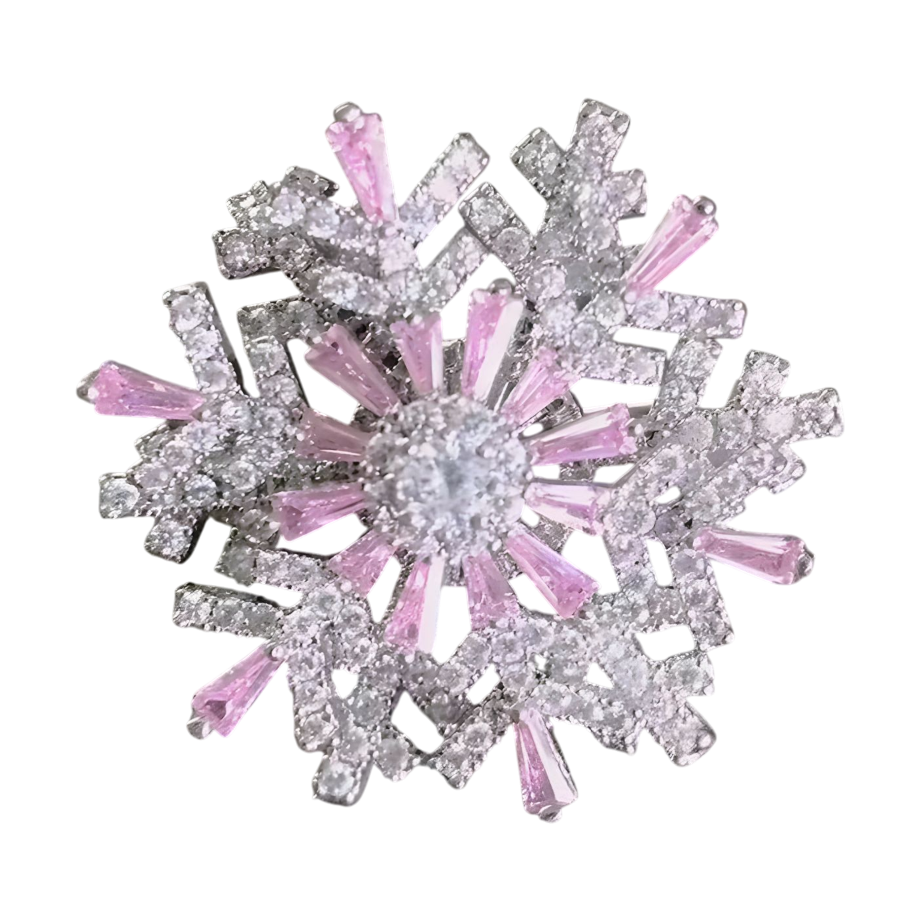 Snowflake Alloy Rhinestone Brooch PA5798