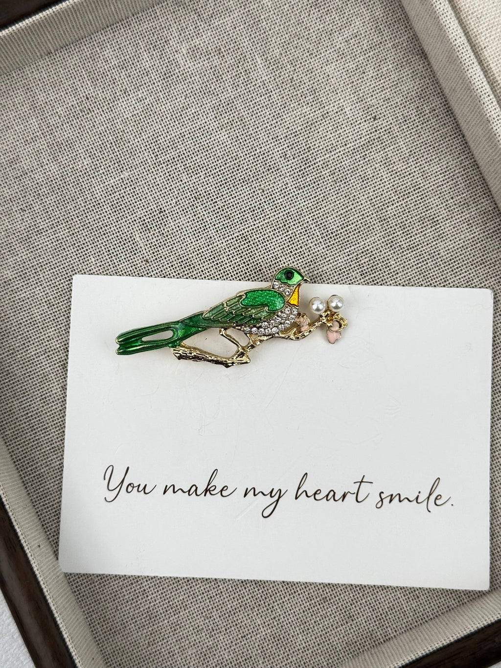 Magpies Climb Plum Blossoms Alloy Rhinestone Brooch PA5802