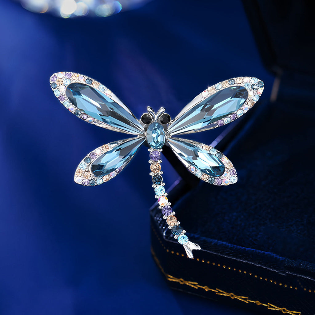 Dragonfly Alloy Rhinestone Brooch PA5809