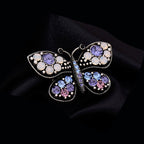 Butterfly Alloy Rhinestone Brooch PA5810