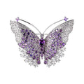 Butterfly Alloy Rhinestone Brooch PA5814