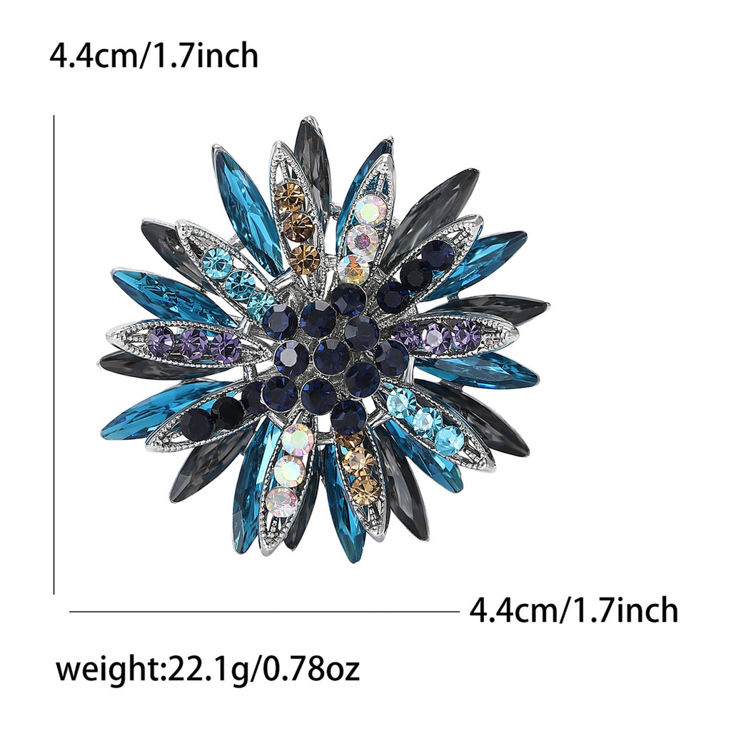 Sunflower Alloy Rhinestone Brooch PA5816