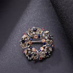 Garland Alloy Rhinestone Brooch PA5829