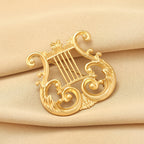 Harp Alloy Brooch PA5835