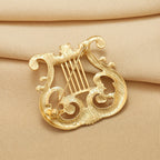 Harp Alloy Brooch PA5835