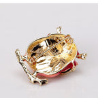 Glass Owl Alloy Rhinestone Brooch PA5839