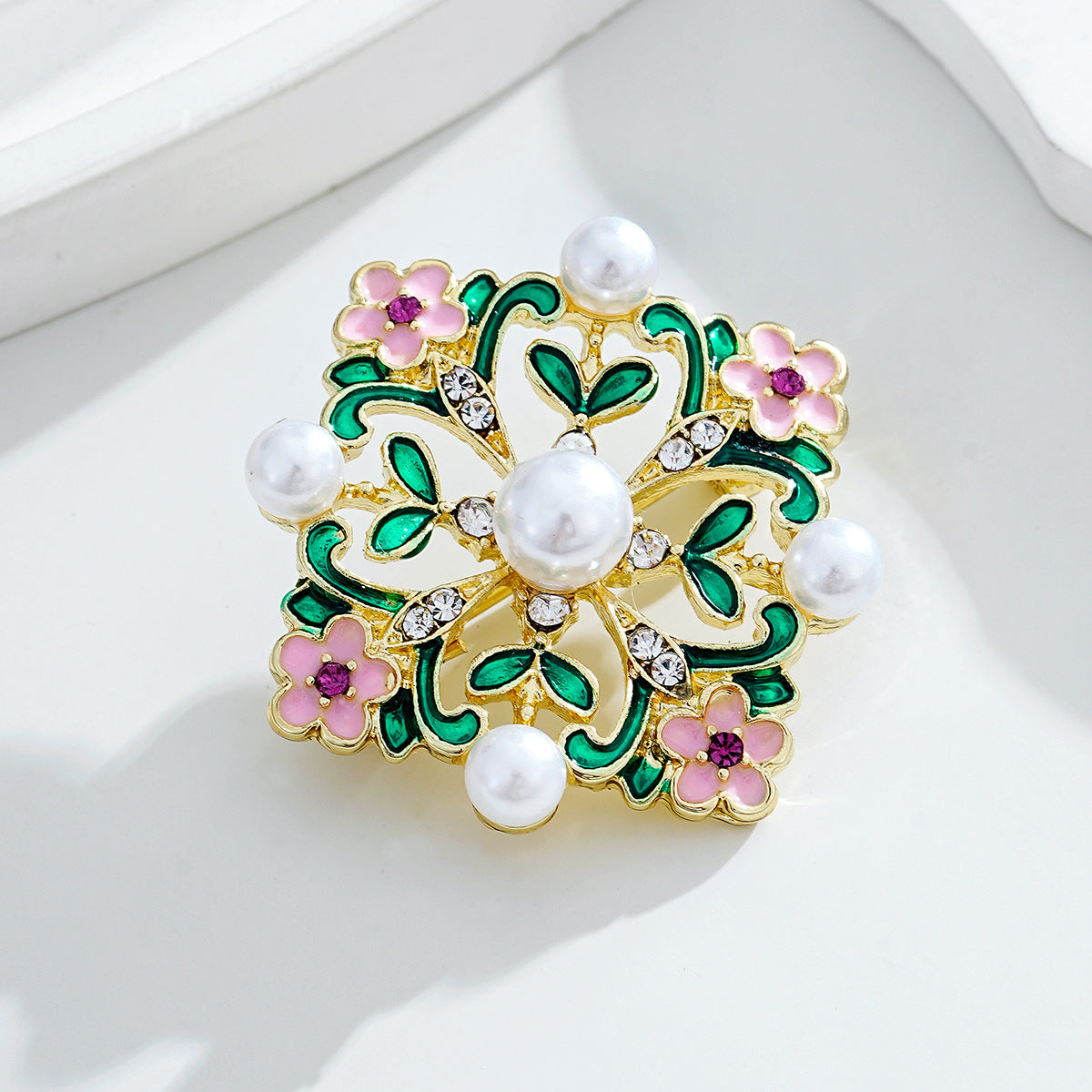 A Riot of Color Alloy Crystal Rhinestone Brooch PA5848