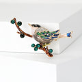 Magpie Branches Alloy Rhinestone Brooch PA5864