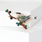 Magpie Branches Alloy Rhinestone Brooch PA5864