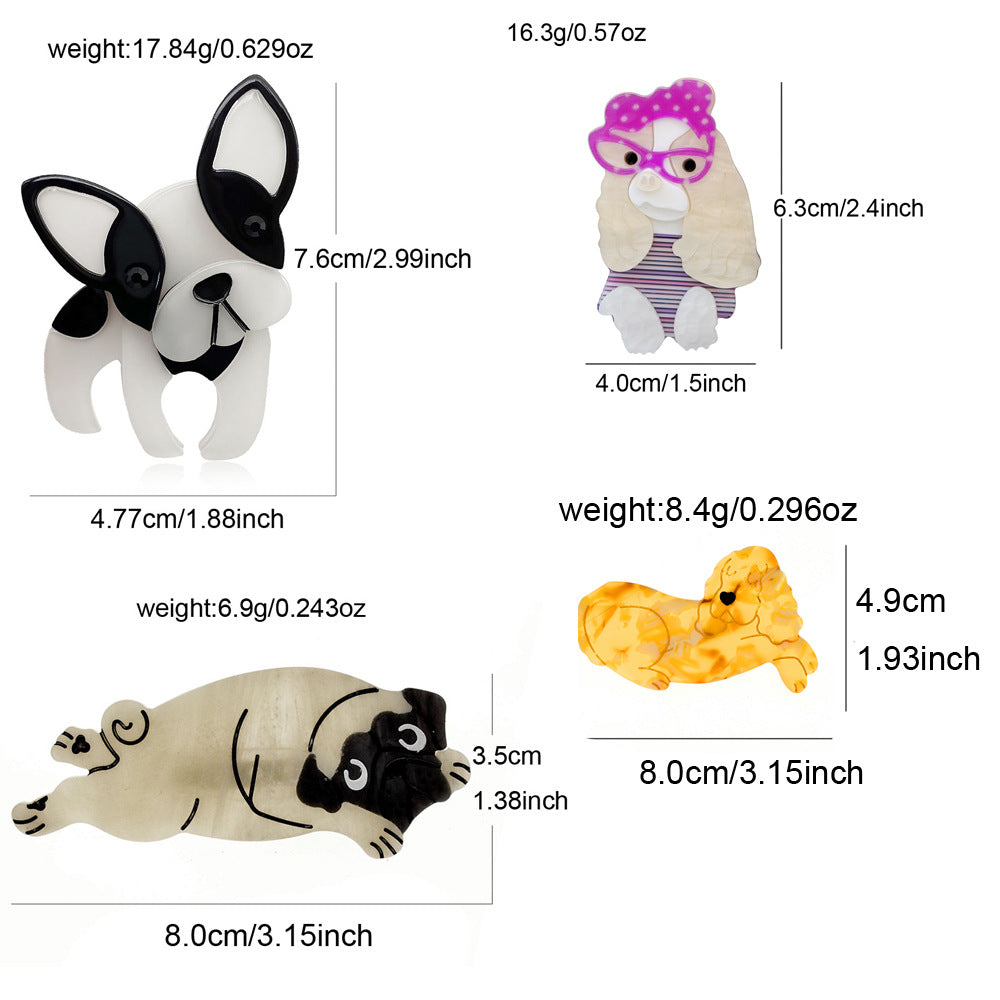 Rabbit Acrylic Brooch PA5870