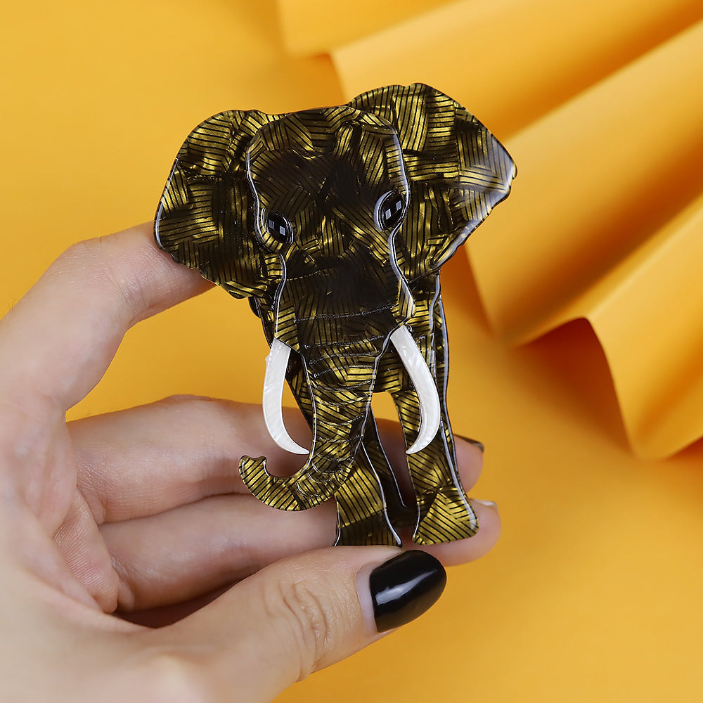 Acrylic Elephant Brooch PA5881