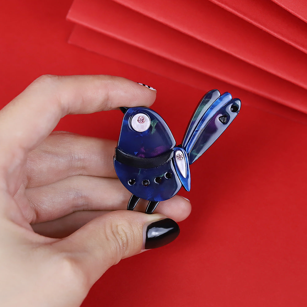 Bird Acrylic Rhinestone Brooch PA5882