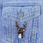 Elk Head Acrylic Brooch PA5883