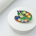 Color Palette Brush Alloy Enamel-colors Brooch PA5892