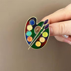 Color Palette Brush Alloy Enamel-colors Brooch PA5892