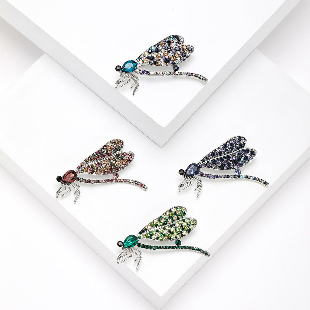 Dragonfly Butterfly Alloy Rhinestone Brooch PA5899