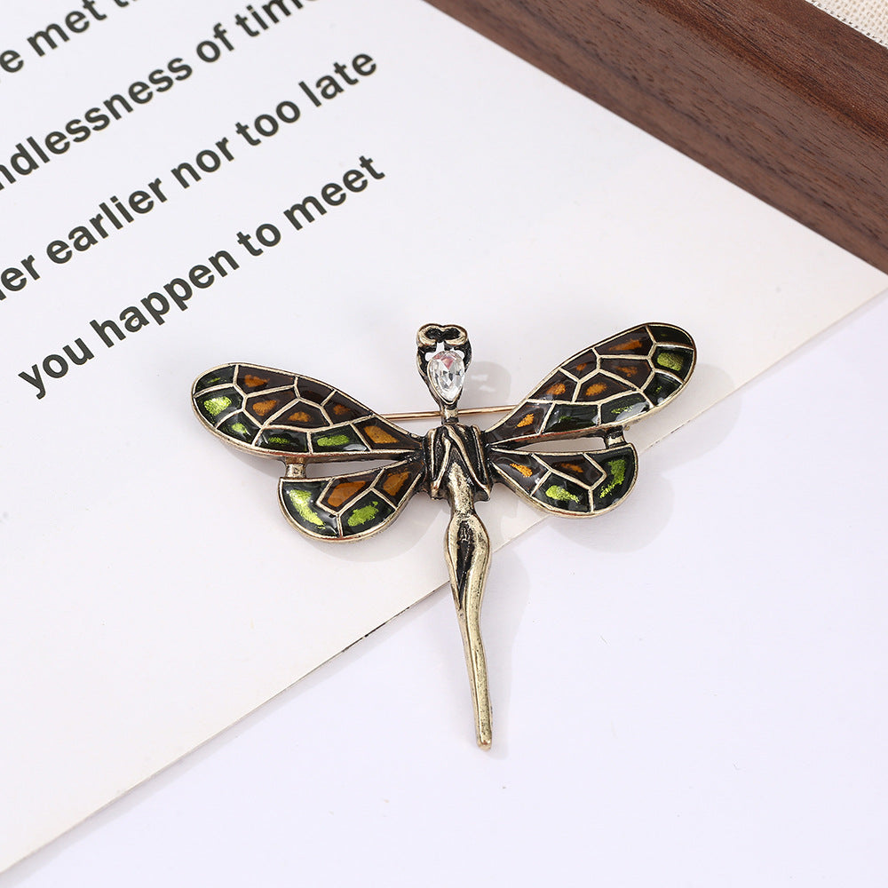 Beautiful Dragonfly Alloy Rhinestone Brooch PA5900