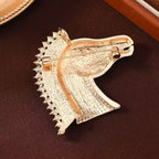 Zebra Alloy Rhinestone Brooch PA5924