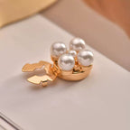 Glass Pear Beads Alloy Bottom MIS5945