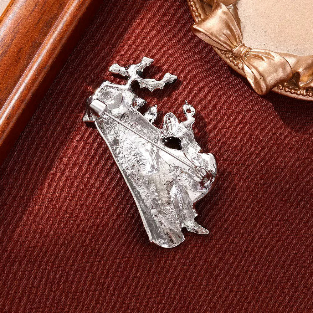 Retro Magician Alloy Rhinestone Brooch PA5964
