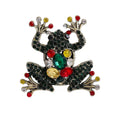 Frog Alloy Rhinestone Brooch PA5983