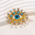 Eyes Alloy Rhinestone Brooch PA5987