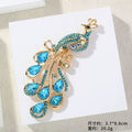 Peacock Rhinestone Brooch PA5991