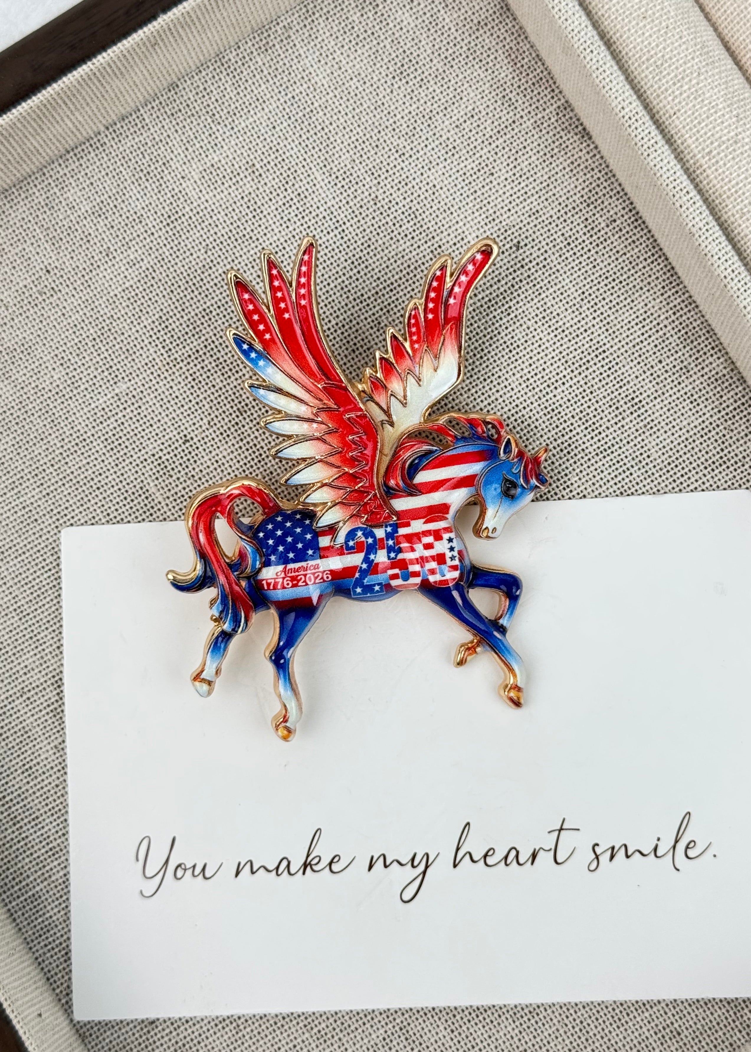 Pegasus Alloy Rhinestone Brooch PA6052
