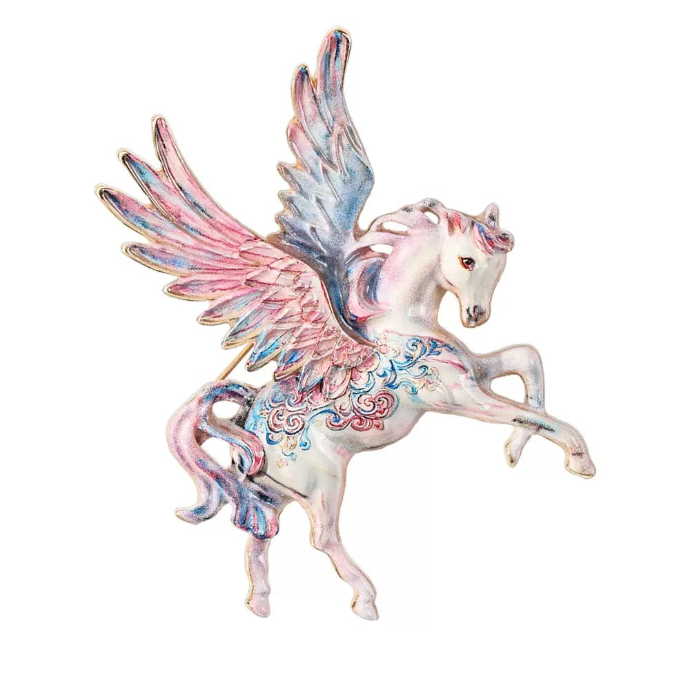 Pegasus Alloy Rhinestone Brooch PA6052