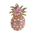 Pineapple Alloy Rhinestone Brooch PA6060
