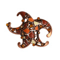 Starfish Alloy Rhinestone Brooch PA6071
