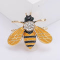 Bee Alloy Rhinestone Brooch PA6109